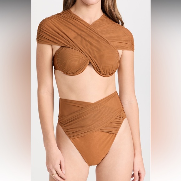 NWT ANDREA IYAMAH Ubu Bikini Set in Sand - Large - Picture 4 of 17